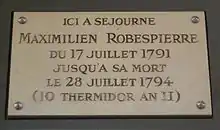 Plaque au no 398.