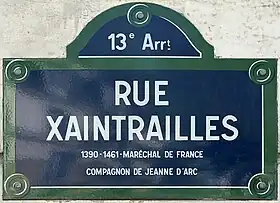 Voir la plaque.