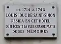 Plaque au no 218.