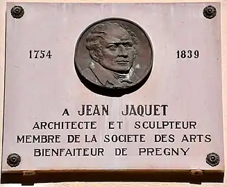 Plaque commémorative de Jean Jaquet.