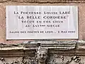 Plaque à Louise Labé.