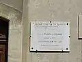 Plaque de la synagogue