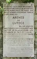 La plaque de 1951.