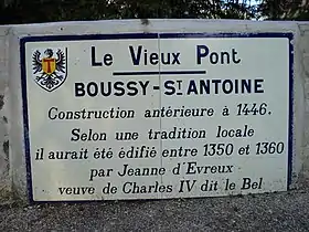 Image illustrative de l’article Vieux pont de Boussy-Saint-Antoine