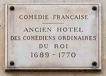 Plaque au no 14.