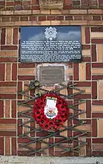 Plaque hommage aux soldats britanniques.