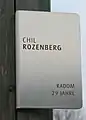 Plaque Chil Rozenberg