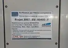 Système européen de surveillance du trafic ferroviaire sur TER Lux.