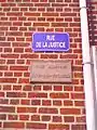 Plaque de la voie romaine Tournai-Estaires