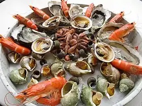 Image illustrative de l’article Plateau de fruits de mer