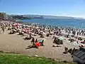 La plage de Viña del Mar.