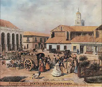 Plac d'Armes de Santiago (1850), Santiago, musée national des Beaux-Arts.