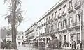 Le Grand Hôtel d'Orient, actuellement disparu, sur la plaza Nueva en 1915.