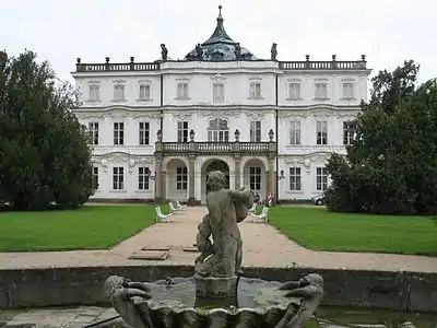 Vue du château de Ploschkowitz