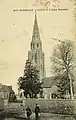 Église Saint-Pierre : le clocher (vers 1910).