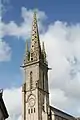 Le clocher de l'église paroissiale Saint-Pierre, achevé en 1870.