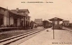 La gare en 1910.