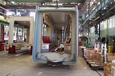 Škoda Transportation : fabrication du tramway Škoda 14 T.