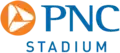 Logo du PNC Stadium de 2021 à 2022.