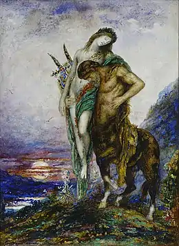 Gustave Moreau, Poète mort porté par un centaure (1890), Paris, musée Gustave-Moreau.