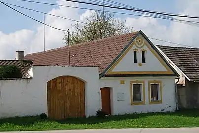 Architecture locale au hameau de Podboří.