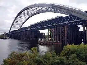 Le pont Podilskyi en 2019.