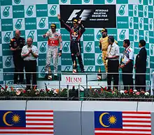 Photo du podium du Grand Prix