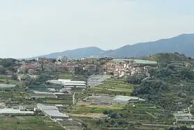 Vue du versant oriental du Poggio di San Remo.