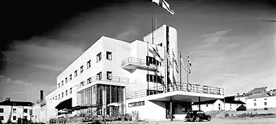 Hôtel Pohjanhovi à Rovaniemi, Pauli Blomstedt (1936, détruit en 1944).