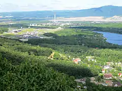 Vue du circuit depuis les hauteurs alentour.