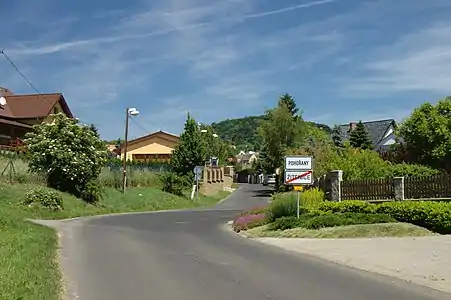 Žitenice : le hameau de Pohořany.