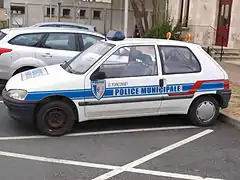 La voiture de la police municipale en 2012.