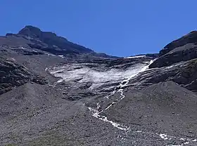 Pointe et glacier de la Réchasse vus du col de la Vanoise.