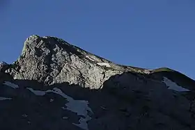 La pointe de Chombas vue depuis le refuge de la Pointe Percée – Gramusset au nord.