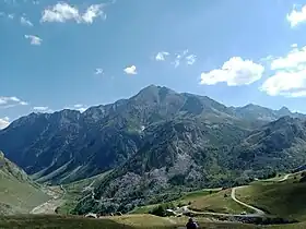 La pointe de la Terrasse vue depuis le nord au-dessus des Chapieux.