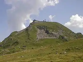 La pointe des Mossettes vue depuis le col de Chésery au nord-ouest.