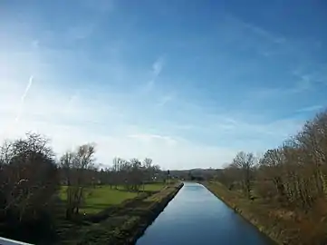 Canal dévié à partir du barrage de Clarac et de Pointis-de-Rivière