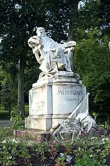 Monument à Meissonier (vers 1891), Poissy, parc Meissonier.