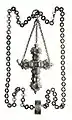 Croix d'une chaîne ayant appartenu à Anna Jagiellon.