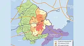 Localisation de Pôle métropolitainNord Franche-Comté