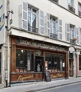 Façade du restaurant Polidor.