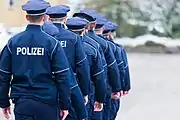 Élèves de l'Académie de police.