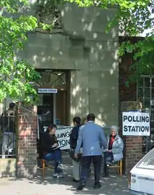 Un bureau de vote