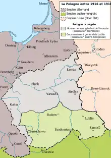 carte historique de la Pologne.