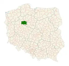 La région des Pałuki en Pologne.