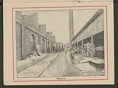 Vue extérieure de l'usine en 1930