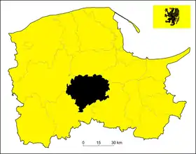 Localisation de Powiat Kościerzyna