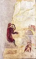 fresque romaine de la Casa di Laocoonte (avant 50 apr. J.-Chr.) représentant la mort de Laocoon.