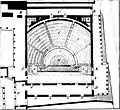 Plan carré de l’odéon de Pompéi – Ier siècle av. J.-C.