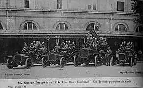 Les pompiers de Paris détachée à Reims sont casernés au lycée Libergier.